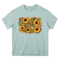 Arona cactus leopard sunflower glitter background Heavy Core Tee - AdoDesignShop