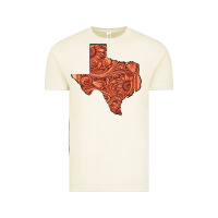 Vintage Arctic Texas Map Western Tooled Leather Pattern Vintage Tee - Bettercallsaul