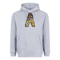 Heather Grey softball alphabet a Heavyweight Hoodie - CowhideDigitalArt