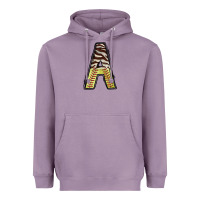 Lavender softball alphabet a Heavyweight Hoodie - CowhideDigitalArt