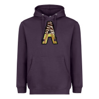 Plum softball alphabet a Heavyweight Hoodie - CowhideDigitalArt