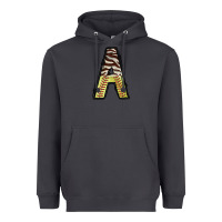 Smoke softball alphabet a Heavyweight Hoodie - CowhideDigitalArt