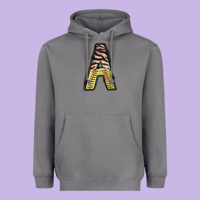 Softball Alphabet A Heavyweight Hoodie Designed By Cowhidedigitalart