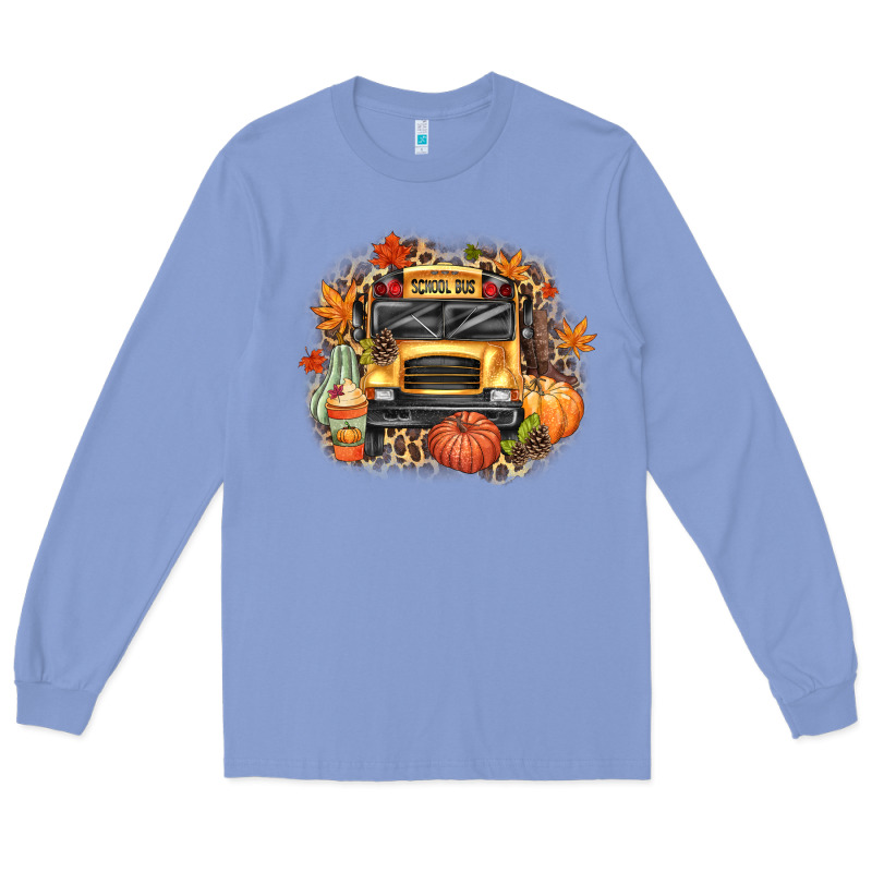 Fall School Bus Long Sleeve Tee by texasbilliewilder | Teevron