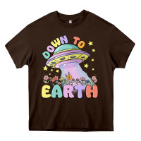Chocolate Brown down to earth Heavy Core Tee - MaliasSmallBusiness