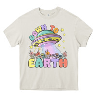 Cream down to earth Heavy Core Tee - MaliasSmallBusiness