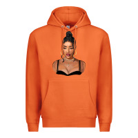 Carrot black woman Premium Hoodie - FaDigitalArtStudio