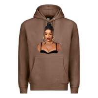 Chestnut black woman Premium Hoodie - FaDigitalArtStudio