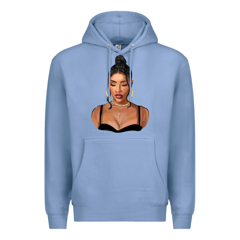 Black Woman Premium Hoodie by FaDigitalArtStudio | Teevron