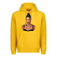 Lemon black woman Premium Hoodie - FaDigitalArtStudio