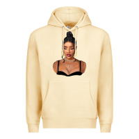 Pina Colada black woman Premium Hoodie - FaDigitalArtStudio