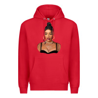 Red black woman Premium Hoodie - FaDigitalArtStudio