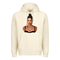 Sandshell black woman Premium Hoodie - FaDigitalArtStudio