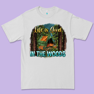 Life Is Good In The Woods Premium Tee Designed By Nancycooperartshop