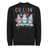 Black chillin with my gnomies Heavyweight Sweatshirt - CowGirlArtShop