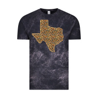 Cloud Black Western Texas Map Leopard Pattern Vintage Tee - Bettercallsaul