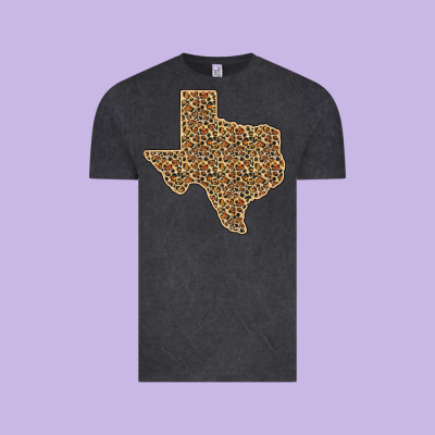 Western Texas Map Leopard Pattern Vintage Tee Designed By Bettercallsaul