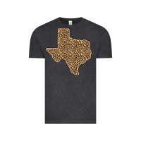 Vintage Black Western Texas Map Leopard Pattern Vintage Tee - Bettercallsaul