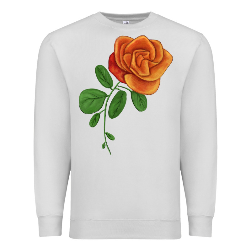 Burst Of Joy Rose Premium Sweatshirt by LillyAllenDesigns | Teevron