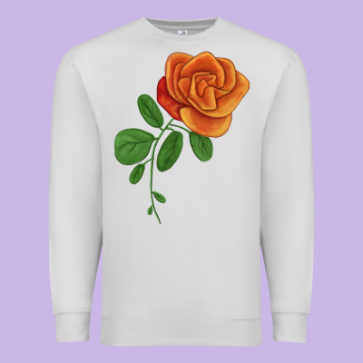 Burst Of Joy Rose Premium Sweatshirt Designed By Lillyallendesigns