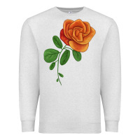 Oatmeal Heather Burst Of Joy Rose Premium Sweatshirt - LillyAllenDesigns