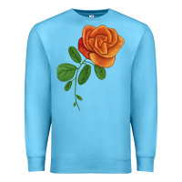 Ocean Blue Burst Of Joy Rose Premium Sweatshirt - LillyAllenDesigns