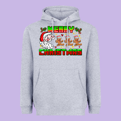 Merry Christmas Heavyweight Hoodie Designed By Cowhidedigitalart