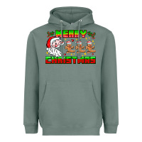 Sage Merry Christmas Heavyweight Hoodie - CowhideDigitalArt