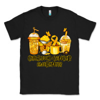 Black childhood cancer awareness coffee Classic Tee - Jasminsmagicworld