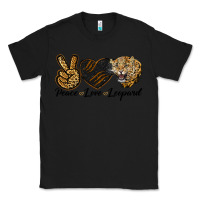 Black Peace Love Lion Head Classic Tee - LillyAllenDesigns