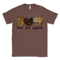 Chestnut Peace Love Lion Head Classic Tee - LillyAllenDesigns