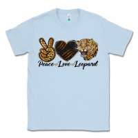 Dusty Blue Peace Love Lion Head Classic Tee - LillyAllenDesigns