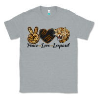 Heather Grey Peace Love Lion Head Classic Tee - LillyAllenDesigns