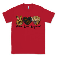 Red Peace Love Lion Head Classic Tee - LillyAllenDesigns
