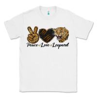 White Peace Love Lion Head Classic Tee - LillyAllenDesigns