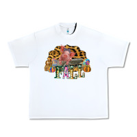 White Fall Scene Pumpkin Watercolor Pig Wagon Serape Cheetah Urban Heavy Tee - Bettercallsaul