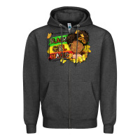 Charcoal Heather black girl magic Zipper Hoodie - FaDigitalArtStudio