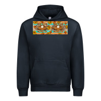 Navy Thick Thighs Pumpkin Pies Urban Hoodie - Artiststas