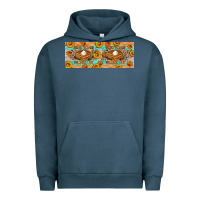 Pigment Midnight Navy Thick Thighs Pumpkin Pies Urban Hoodie - Artiststas