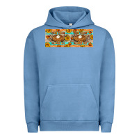 Pigment Pebble Blue Thick Thighs Pumpkin Pies Urban Hoodie - Artiststas