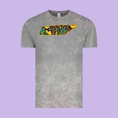 Western Tenessee Map Sunflower Pattern Vintage Tee Designed By Bettercallsaul