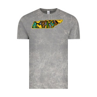 Cloud Rock Western Tenessee Map Sunflower Pattern Vintage Tee - Bettercallsaul