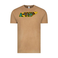 Vintage Camel Western Tenessee Map Sunflower Pattern Vintage Tee - Bettercallsaul