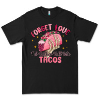 Black forget love id rather fall into tacos Premium Tee - MaliasSmallBusiness