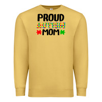 Antique Gold autism awareness puzzle theme Premium Sweatshirt - CowhideDigitalArt