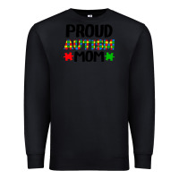 Black autism awareness puzzle theme Premium Sweatshirt - CowhideDigitalArt