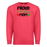 Cardinal autism awareness puzzle theme Premium Sweatshirt - CowhideDigitalArt