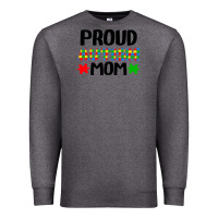 Charcoal Heather autism awareness puzzle theme Premium Sweatshirt - CowhideDigitalArt