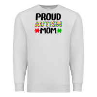 Dove Grey autism awareness puzzle theme Premium Sweatshirt - CowhideDigitalArt