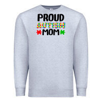 Heather Grey autism awareness puzzle theme Premium Sweatshirt - CowhideDigitalArt